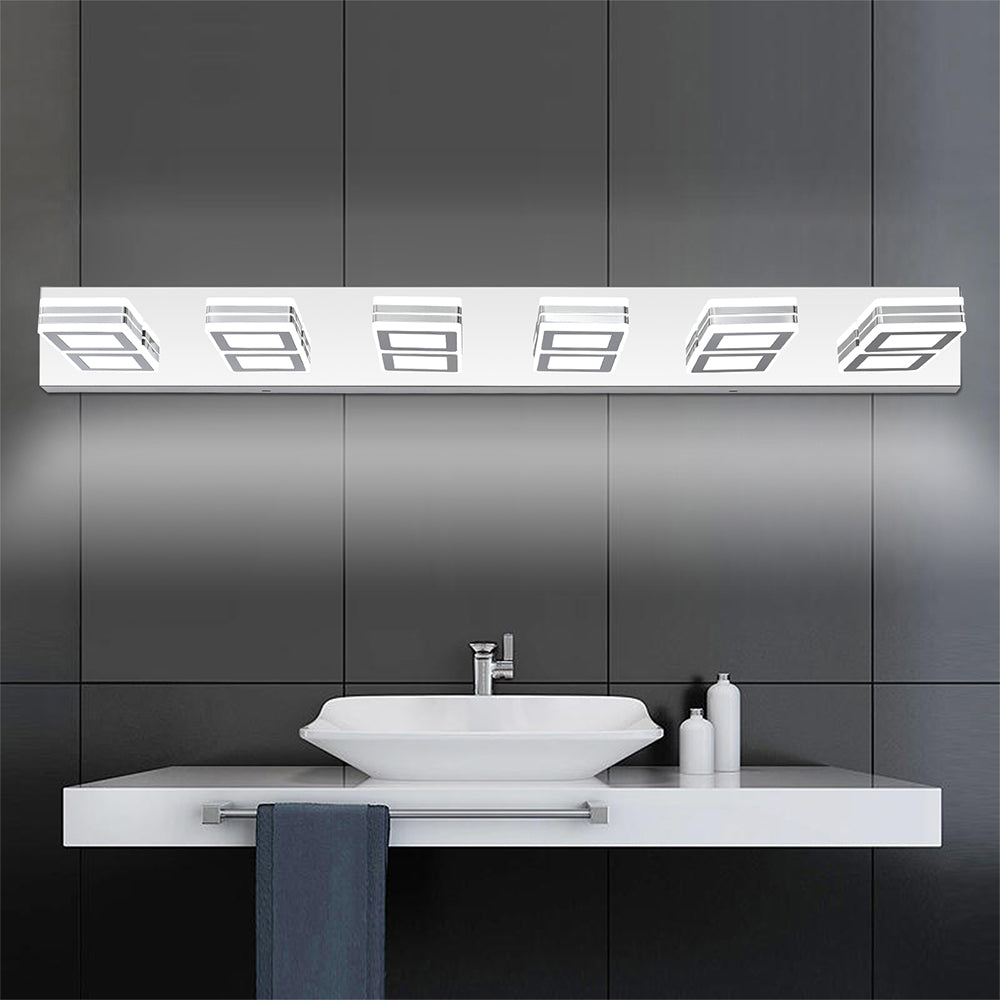 Modern Chrome 6-Light LED Mirror Light_1