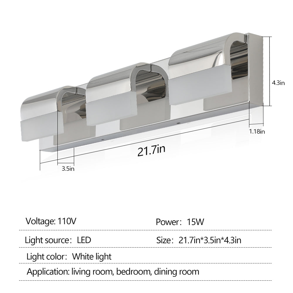 3-Light LED Mirror Light for Bathroom_8