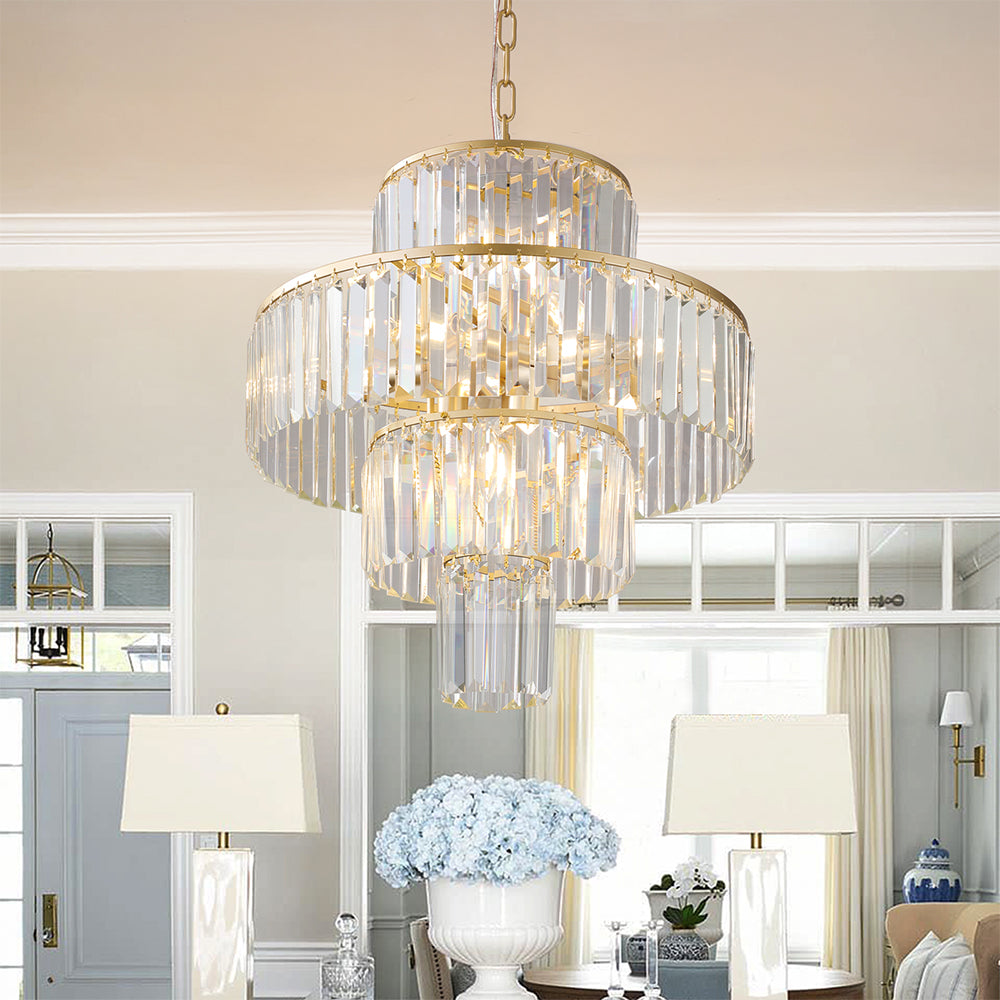 19.7 Inch Modern Crystal Chandelier - Pendant Light Fixture_3