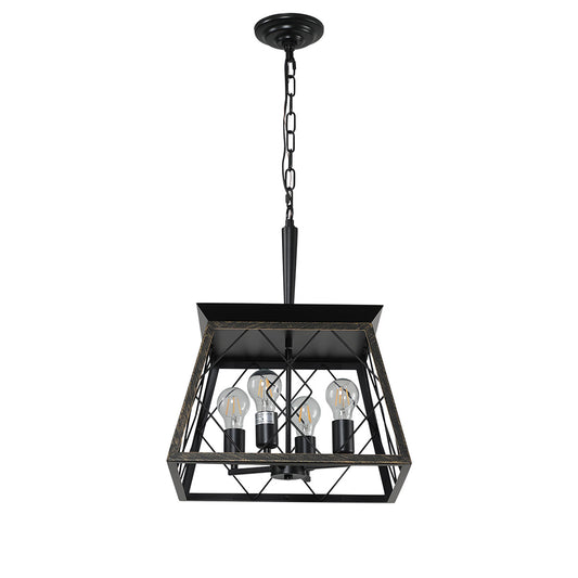 4-Light Vintage Farmhouse Chandelier_0