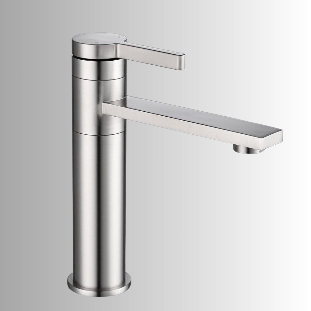 Single Handle Sink Vanity Bathroom Faucet - Brushed Nickel_6