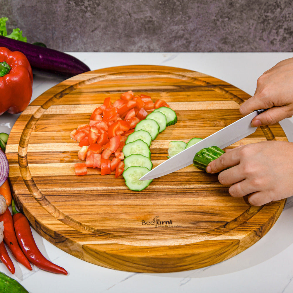 Teak Reversible Chopping Board Large Size_7