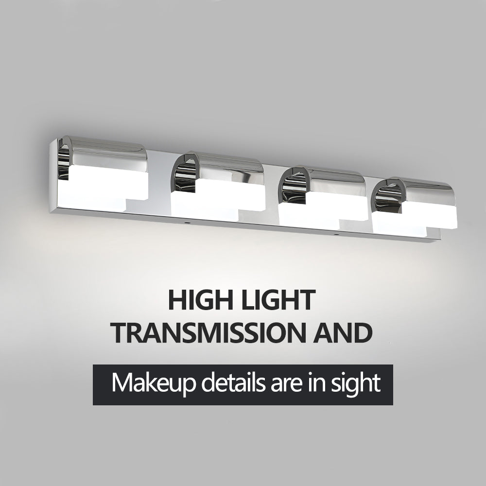 Modern 4-Light LED Black Vanity Mirror Light for Bathrooms & Makeup Tables_1