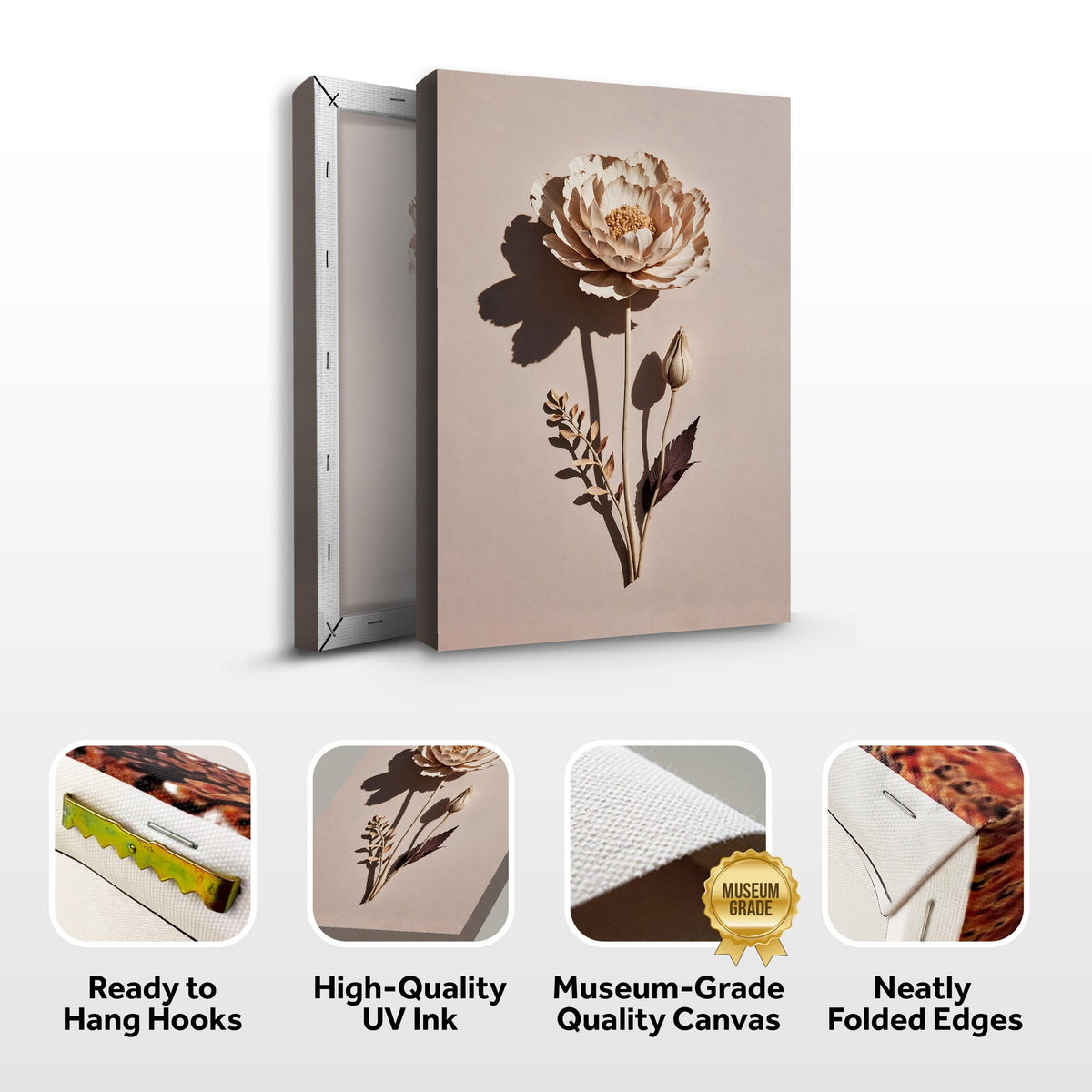Minimalist Lone Flower Wall Art