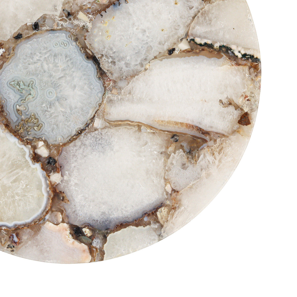 Close-up of a textured stone surface with varying shades of gray and beige.