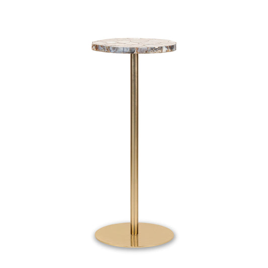 Coral agate end table