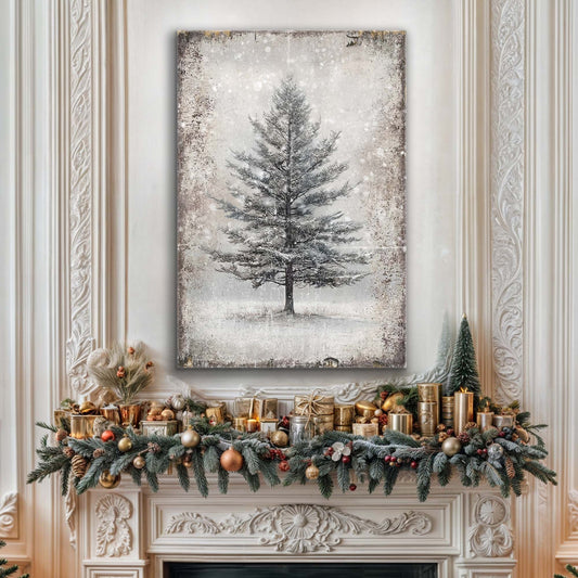 Vintage Christmas Tree Wall Art X