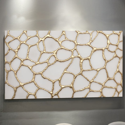 Golden Neurons Wall Art