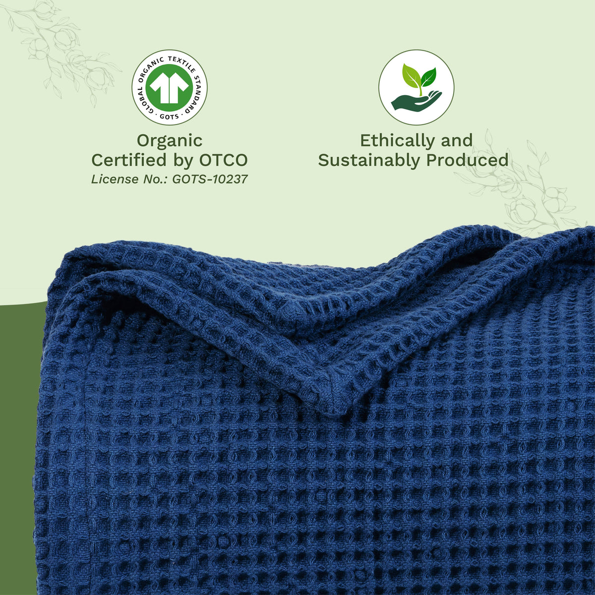 100% Cotton Waffle Weave Blanket