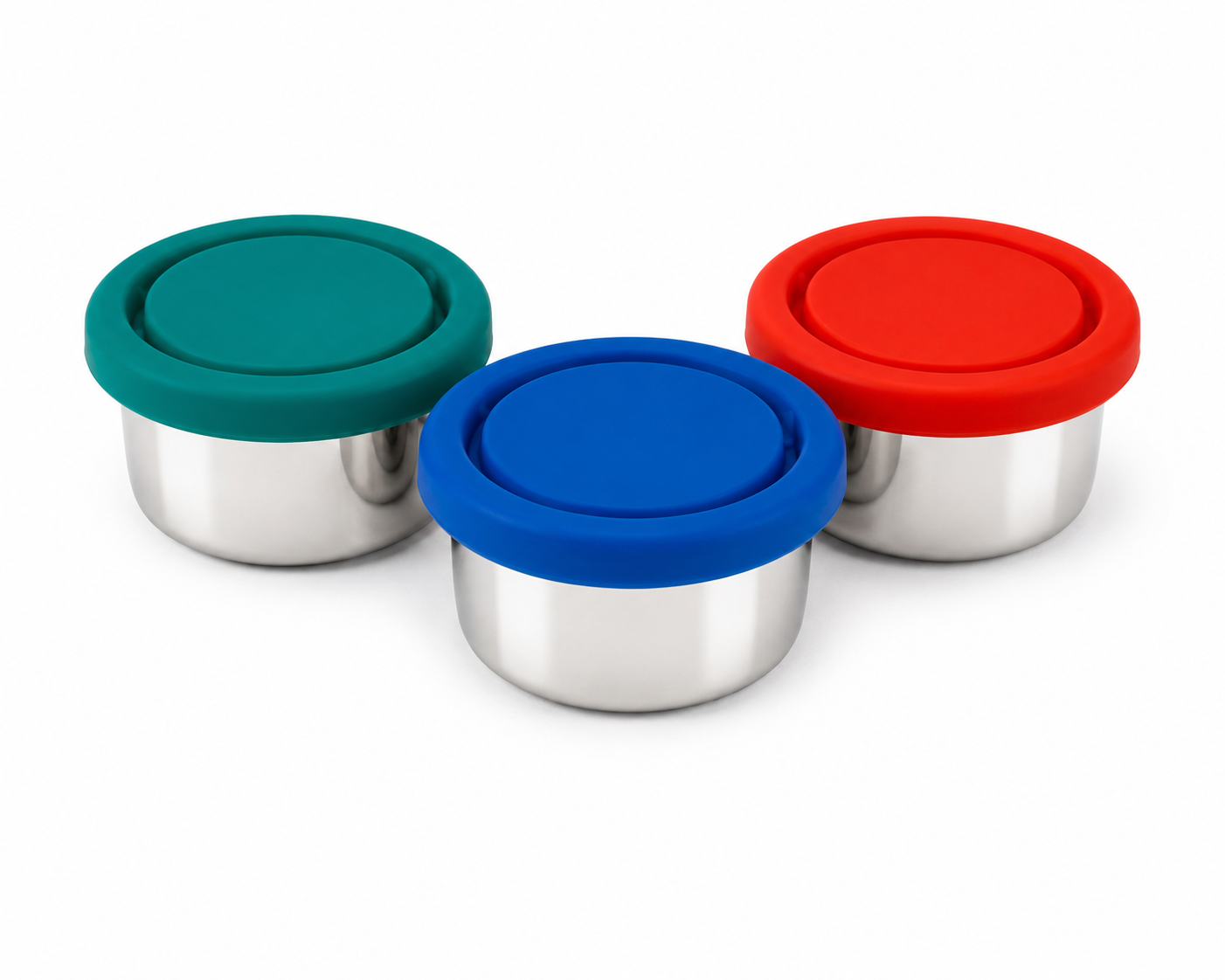 Reusable Leakproof Snack and Condiment Container (Set of Three)
