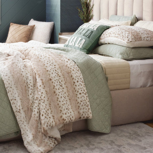 3-piece set includes comforter & 2 shams. Ultra-soft, machine washable. Bold contemporary style by LushDecor.