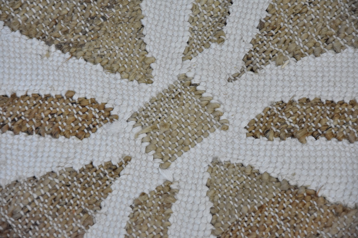 Timbergirl Cream Geometric Handwoven Rug