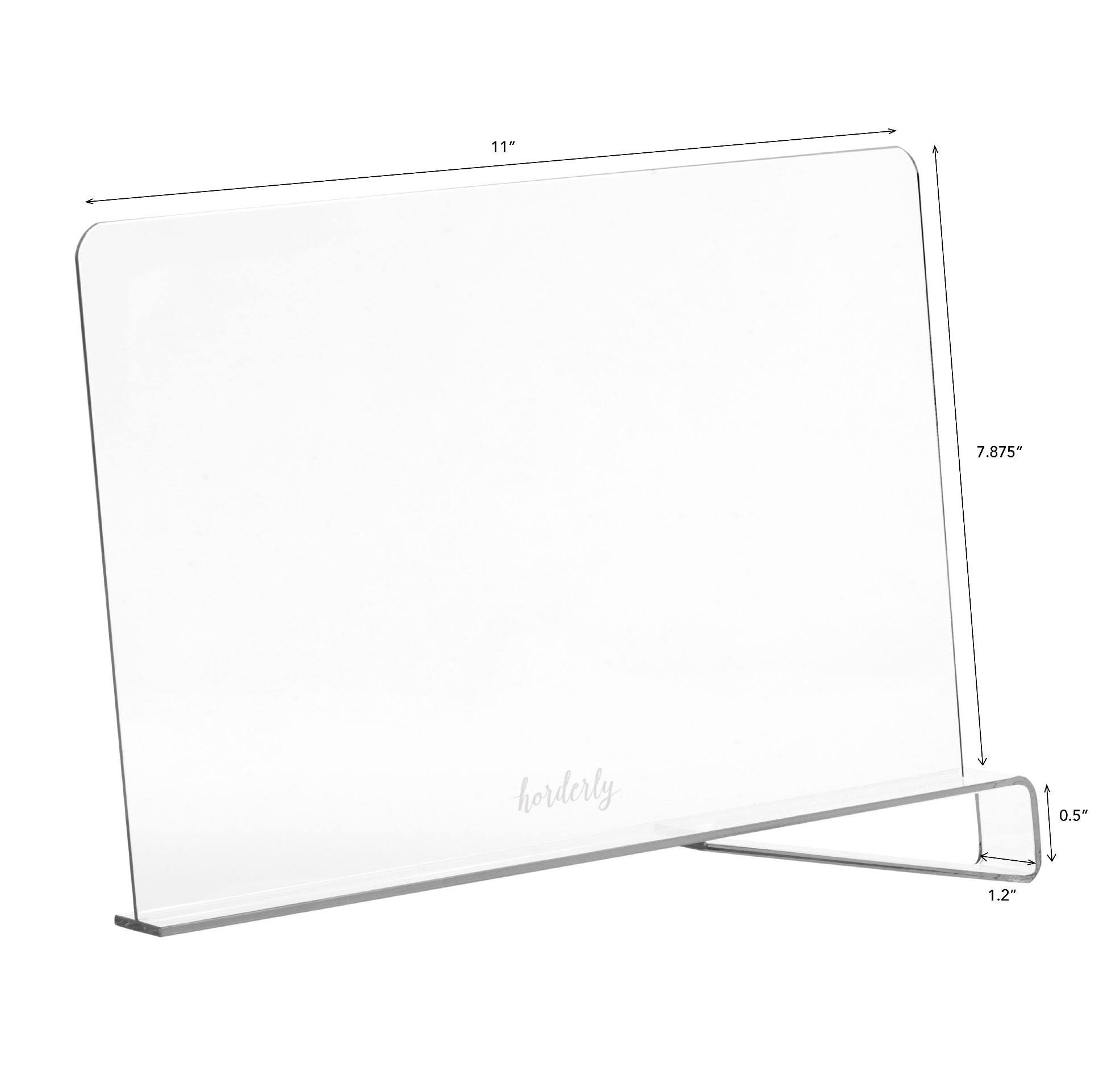 Clear Acrylic Shelf Dividers from Horderly- Organize drawers, closets and cabinets. Measurements.