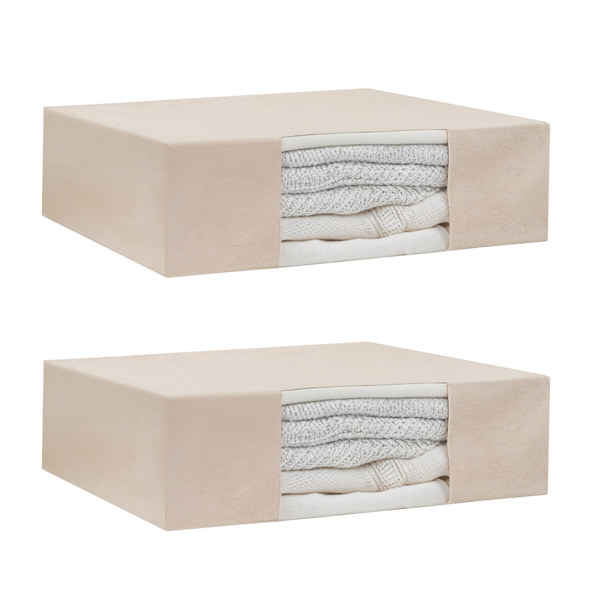 Cotton Canvas Cashmere & Sweater Storage Bags