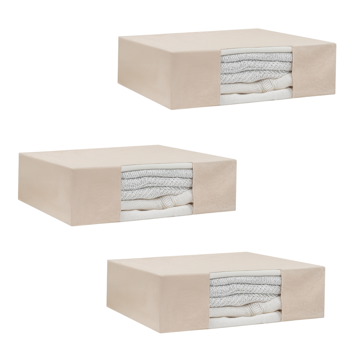 Cotton Canvas Cashmere & Sweater Storage Bags