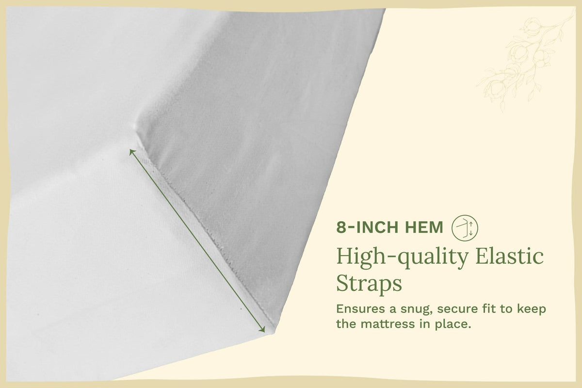 Organic Cotton Sateen Fitted Crib Sheets