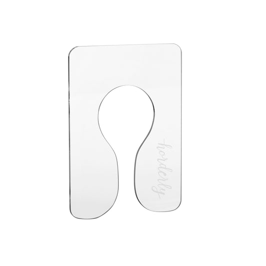 Clear Acrylic Closet Rod Dividers