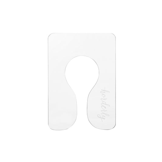 Clear Acrylic Closet Rod Dividers