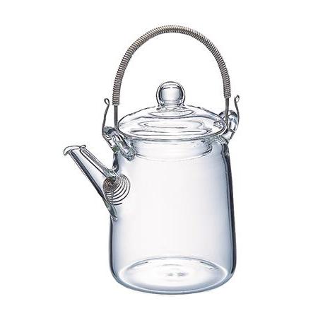 Hario Asian Teapot - Japanese Glass Teapot with Removable Strainer
