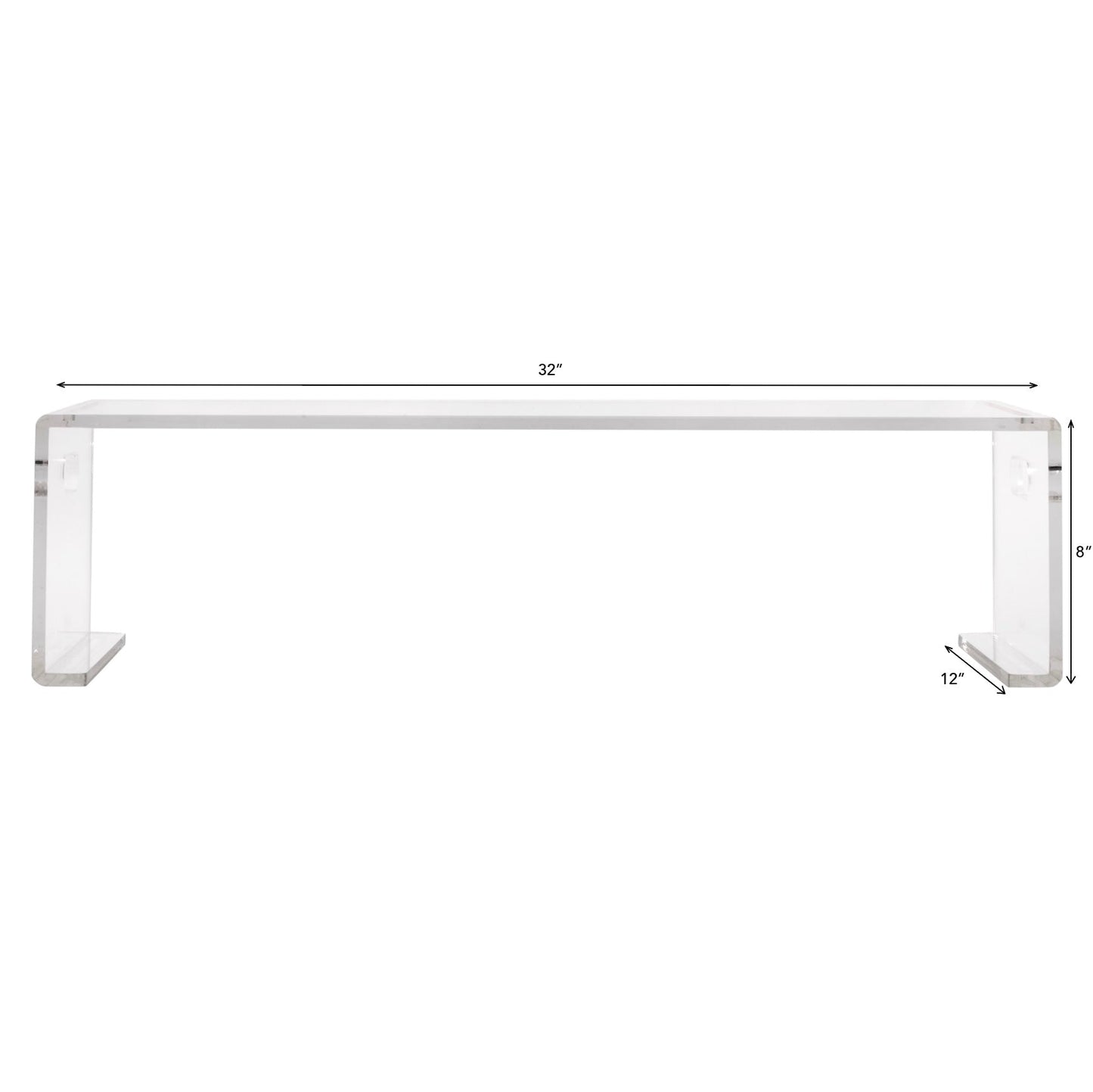 Stackable Acrylic Shoe Shelf - Clear Closet Organizer by Horderly