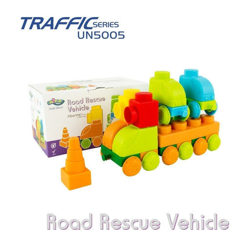 Uniplay Soft Building Blocks - Traffic Series - Road Rescue Vehicle