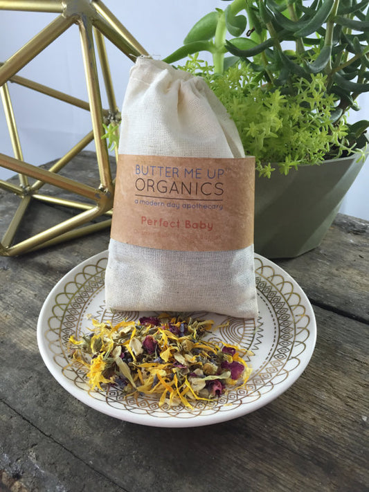 Butter Me Up Organics- Perfect Baby Organic Bath Tea/ Sachet Certified Organic - 100% Cruelty Free