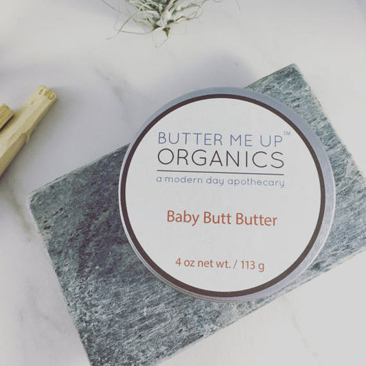 Baby Butt Butter- Organic Diaper Cream - All Natural for Sensitive Baby Skin - Diaper Rash Prevention and Treatment