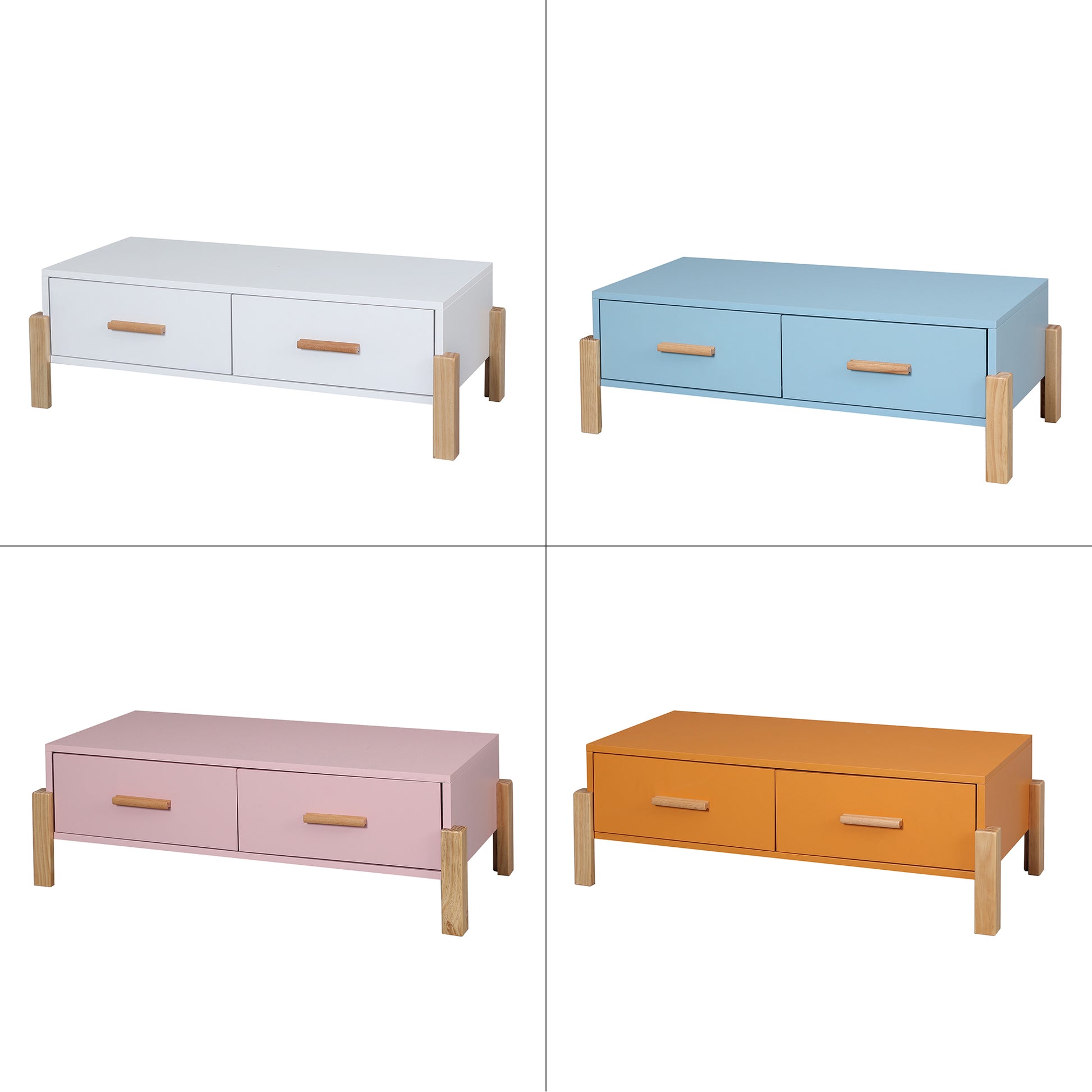 Solid Wood Colorful Free Combination Storage Cabinet Dresser Drawers_16